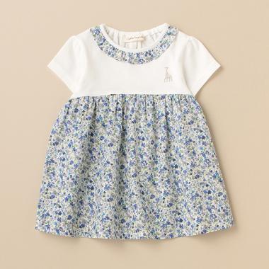 小花柄ローンチュニック【日本製】