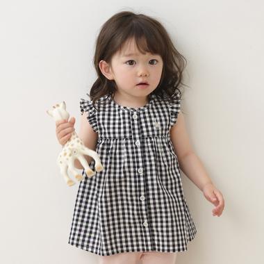 ギンガムチュニック【日本製】