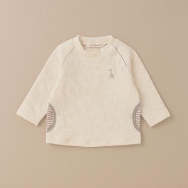 星柄キルト長袖トレーナー【日本製】