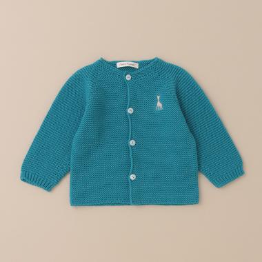 ガーター編みカーディガン【日本製】