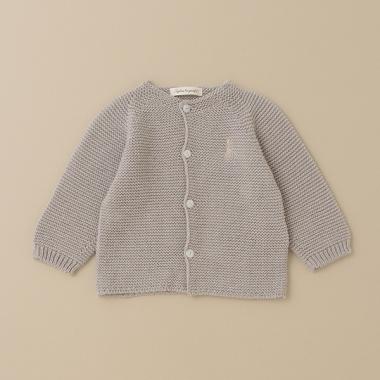 ガーター編みカーディガン【日本製】