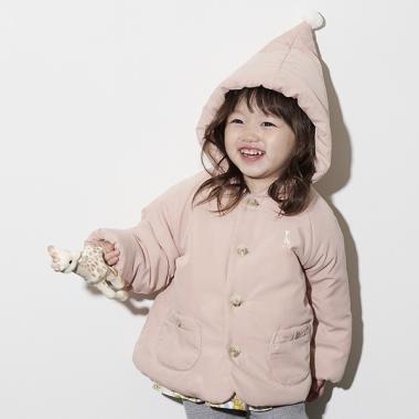 パウダー起毛中わたコート【日本製】