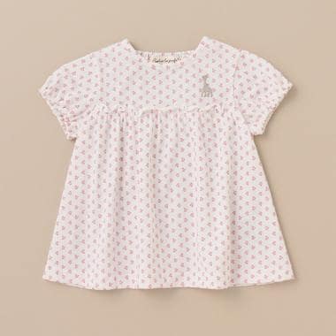 花柄天竺半袖Tシャツ【日本製】