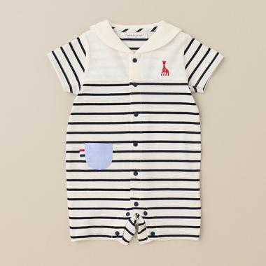 ボーダーセーラーショートオール【日本製】