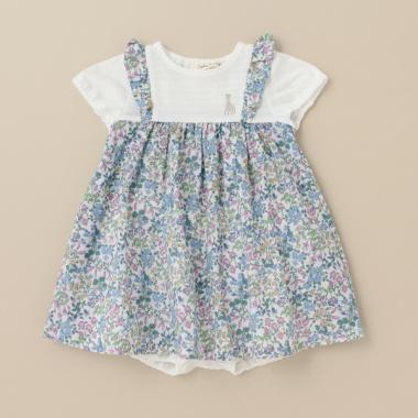 小花柄ワンピーススーツ【日本製】