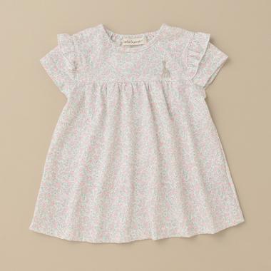 花柄Pt半袖Tシャツ【日本製】