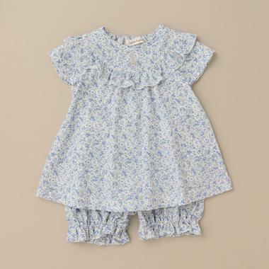 花柄Ptベビースーツ【日本製】