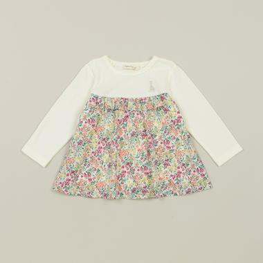 ドビー接結花柄チュニック【日本製】