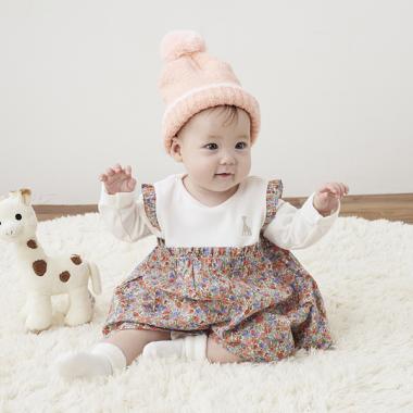 小花柄ベビースーツⅡ【日本製】