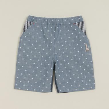 スタープリントダンガリーパンツ【日本製】