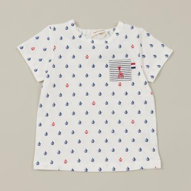 ヨットプリント半袖Tシャツ【日本製】