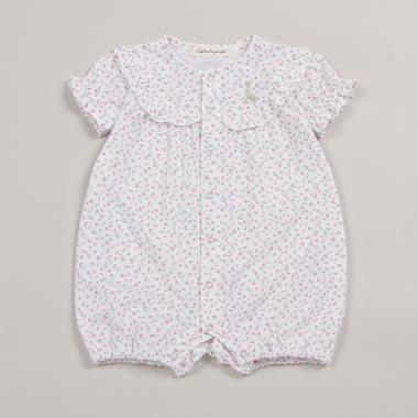 花柄プリントショートオール【日本製】