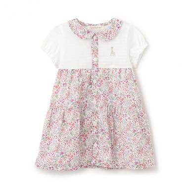 小花柄ワンピース