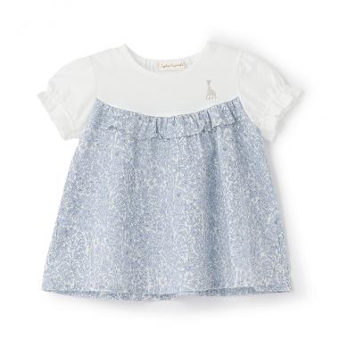 小花柄チュニック【日本製】