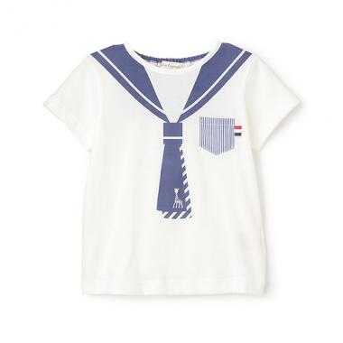 セーラープリント半袖Tシャツ【日本製】