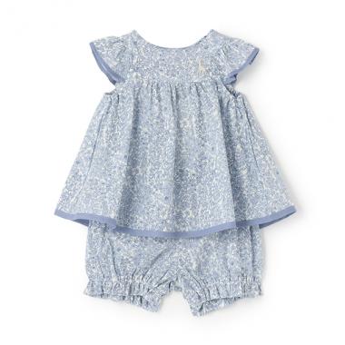 小花柄ベビース-ツ【日本製】