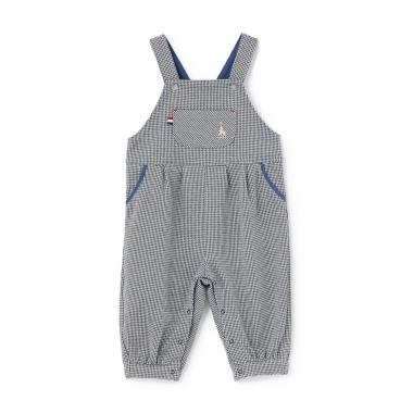 千鳥柄サロペット【日本製】