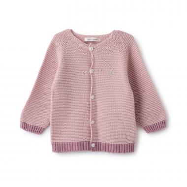 ガーター編みカーディガン【日本製】