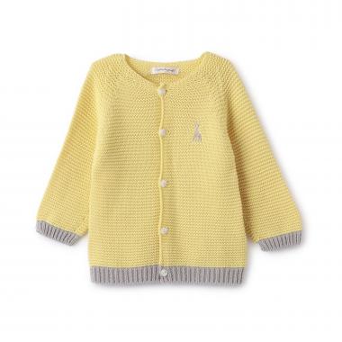 ガーター編みカーディガン【日本製】