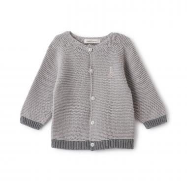 ガーター編みカーディガン【日本製】