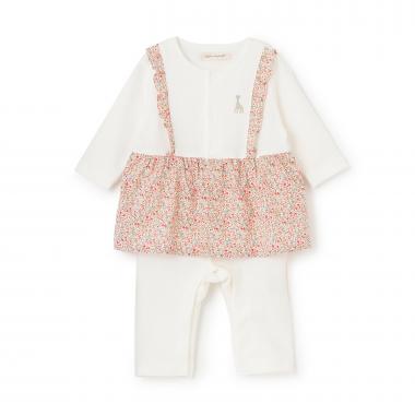 花柄カバーオール【日本製】