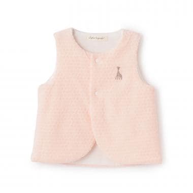 水玉ベロアベスト【日本製】