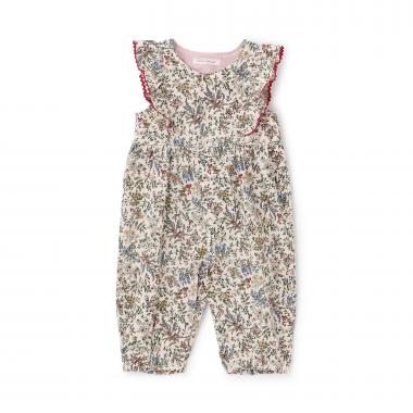 花柄サロペット【日本製】