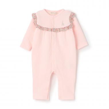 小花柄カバーオール【日本製】