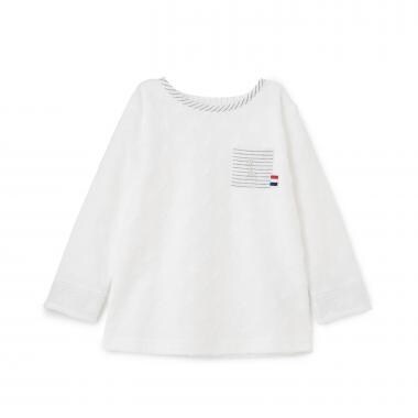 スタージャカード長袖Tシャツ【日本製】