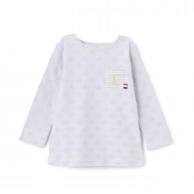 スタージャカード長袖Tシャツ【日本製】