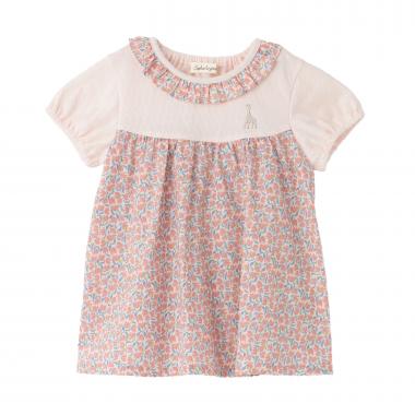 花柄半袖チュニック【日本製】