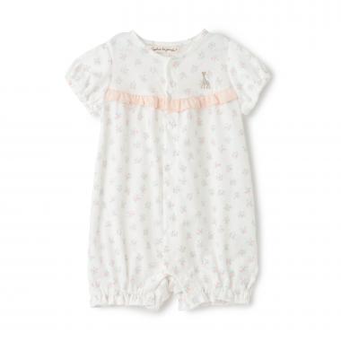 花柄プリントショートオール【日本製】