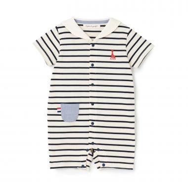 セーラーボーダーショートオール【日本製】