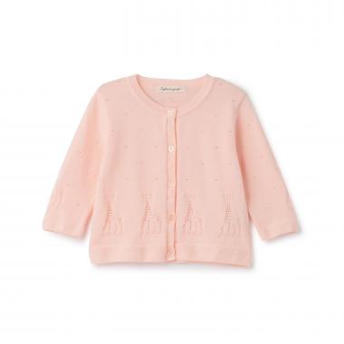 透かし編みカーディガン