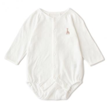 スマイルコットン ふんわり長袖ボディスーツ【日本製】