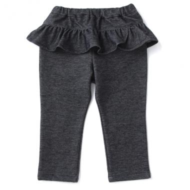 【KISETTE】 ニットデニムフリルパンツ【日本製】