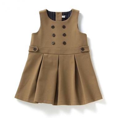 【KISETTE】 ボックスプリーツジャンパースカート【日本製】