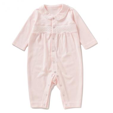 【KISETTE】 ブライトスムースジャカードカバーオール【日本製】