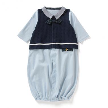 【KISETTE】 ケーブルベスト風兼用ドレス【日本製】