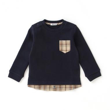 【KISETTE】 シャツ見えスウェット【日本製】