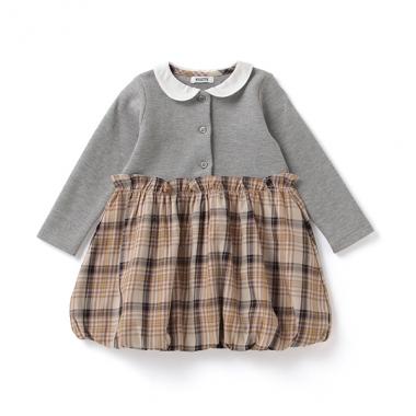 【KISETTE】 バルーンチェックワンピース【日本製】