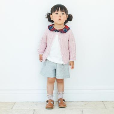 【KISETTE】デニムニットフリルパンツ