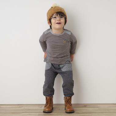 【KISETTE】ストレッチミニ裏毛ロングパンツ【日本製】