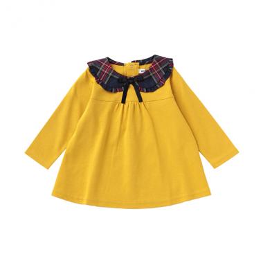 【KISETTE】チェック衿長袖Tシャツ【日本製】