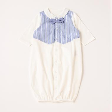 【KISETTE】ストライプベスト風兼用ドレス【日本製】
