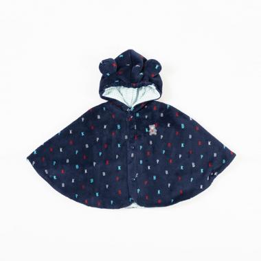 ロゴプリントボアフリースマント(Free)