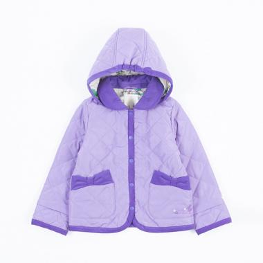 赤ずきんmimiちゃん柄裏地のタフタキルトジャケット(140～160)