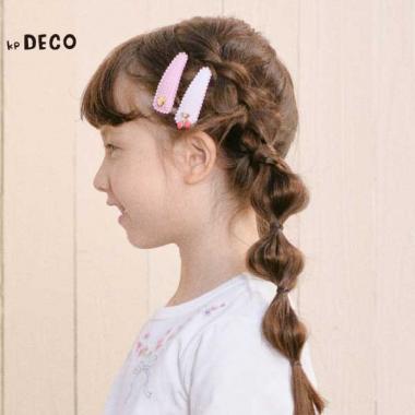 チャーム付きヘアピン(パッチンどめ)2個セット