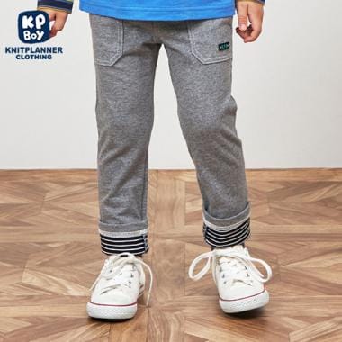KPBOY デニム風ニットツイルパンツ(90～150)