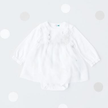 KP 花モチーフシフォンチュニック＆ロンパースセット